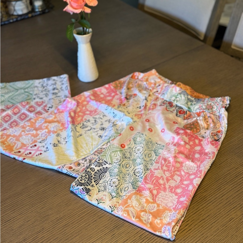 Colorful Patchwork Patterned Pants - Picture 4 of 9